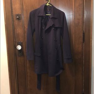 Navy trench coat